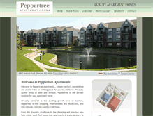 Tablet Screenshot of peppertreeapthomes.com